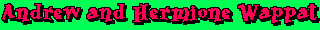 Link to Andrew and Hermione's Home Pages